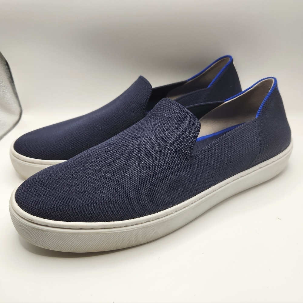 Rothy’s The Original Slip-On Sneaker in Navy Blue – Size 8.5 Like New